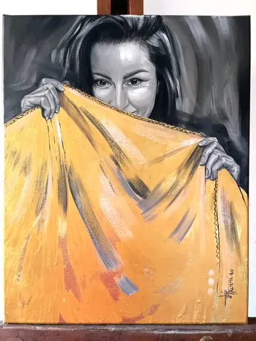 Dovoľ si zažiariť! — olej, 40x50cm, 2025