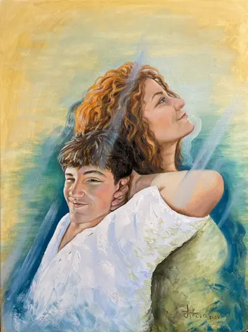 VZÁJOMNOU OPOROU — olej, 60x80cm, 2024