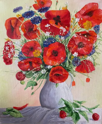 Vďačnosť — olej, 40x50cm, 2025