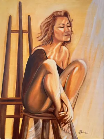 Túžba — Olej, 60x80cm, 2021