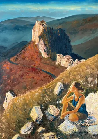Nádych — Olej, 60x80cm, 2021