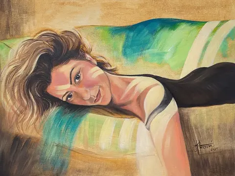 Femme Fatale — Olej, 60x80cm, 2021