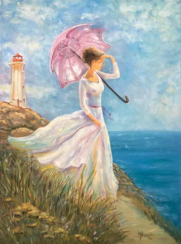 Femme Fatale — olej, 60x80cm, 2020