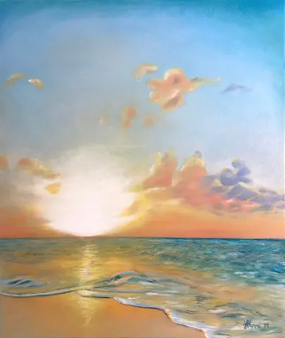 Šepot mora — olej, 50x60cm, 2019